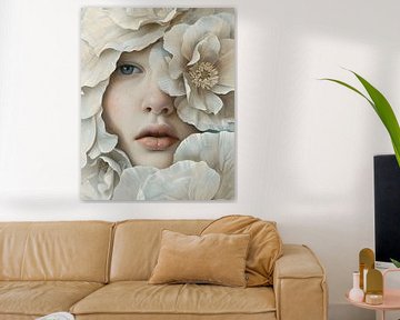 Goddess among flowers by But First Framing