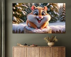 Example of the artwork in a room