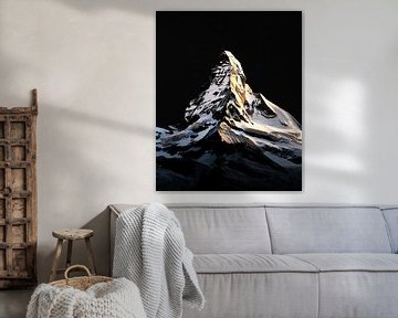 Sterrenboog over Zwitserse bergtoppen van fernlichtsicht