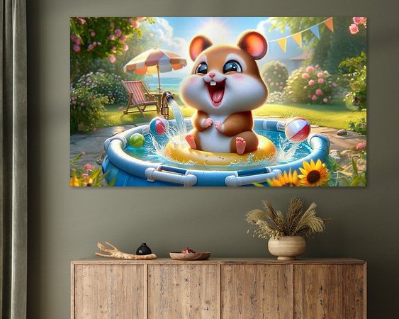 Example of the artwork in a room