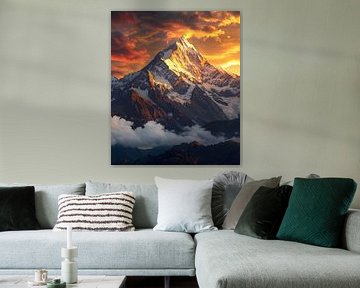 Explosion de couleurs au-dessus des Alpes