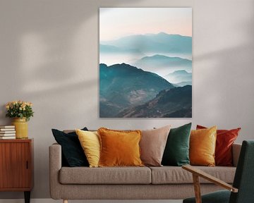 Mer de lumières dans les Alpes