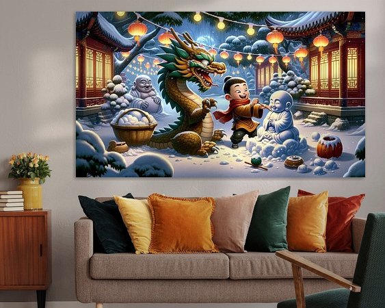 Example of the artwork in a room