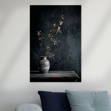 Stilleben mit Pflanzen in einer Vase