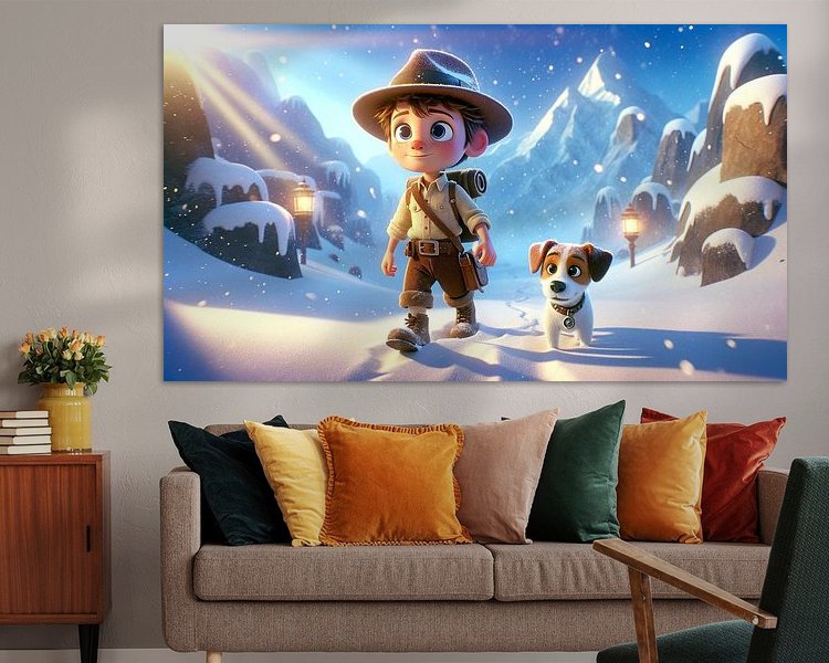 Example of the artwork in a room