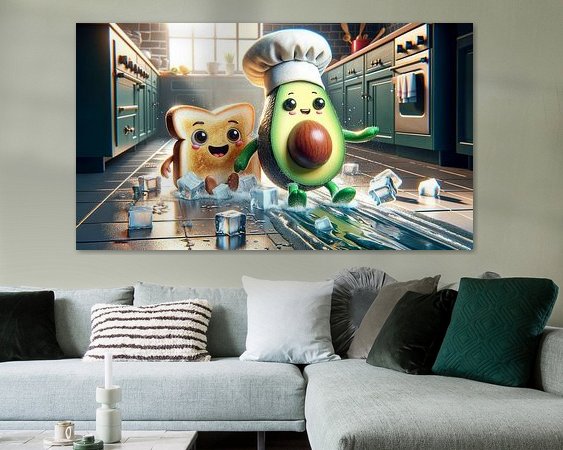 Example of the artwork in a room