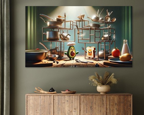 Example of the artwork in a room