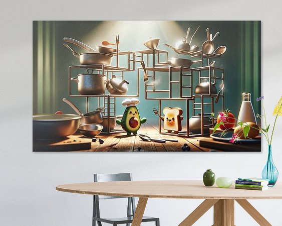 Example of the artwork in a room