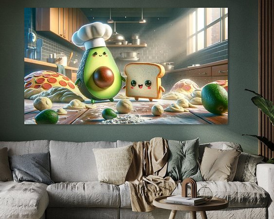 Example of the artwork in a room