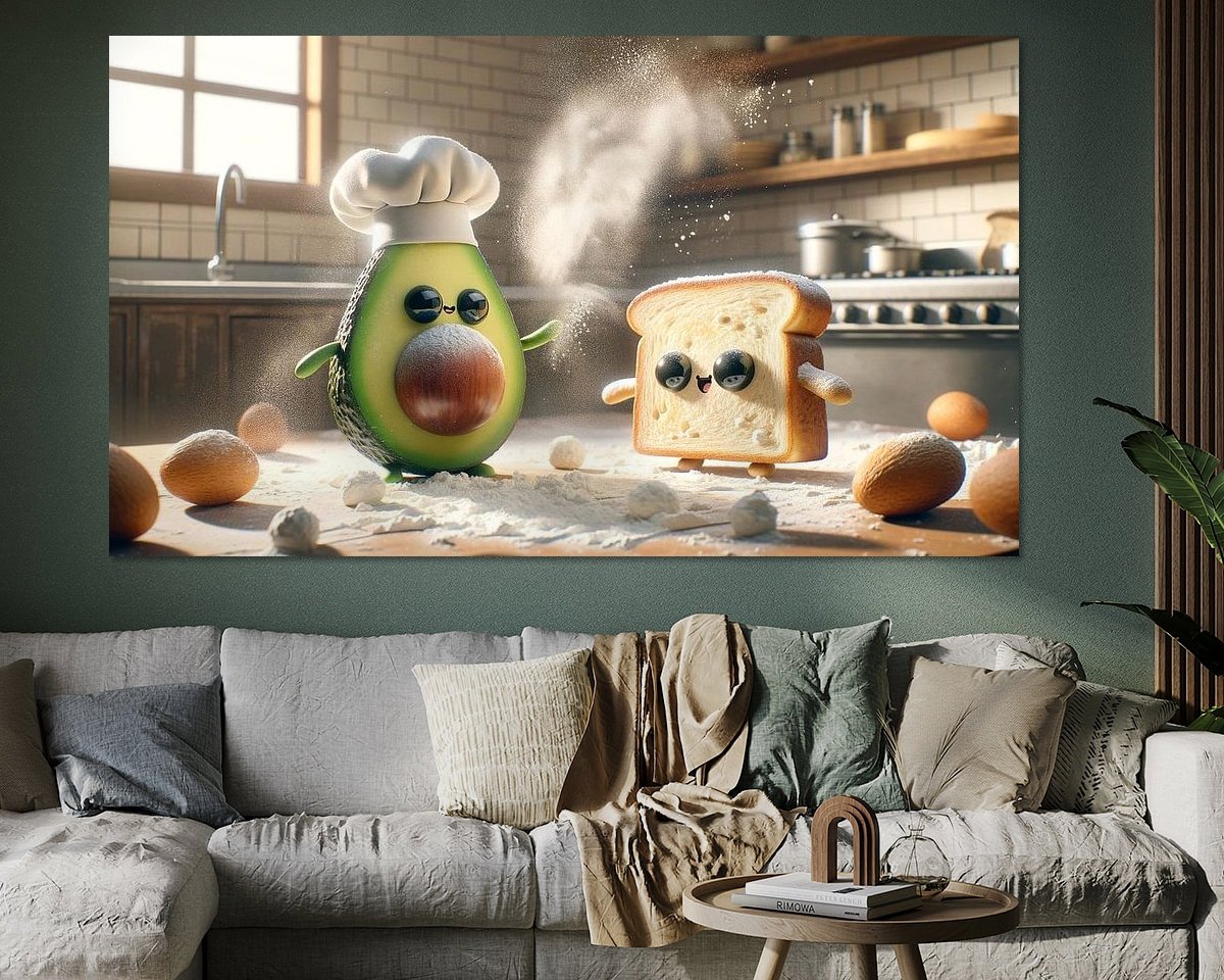 Example of the artwork in a room
