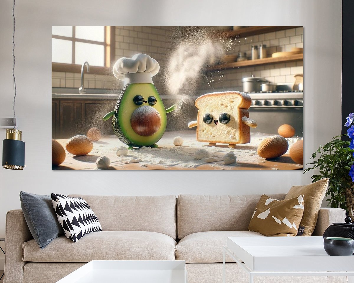 Example of the artwork in a room