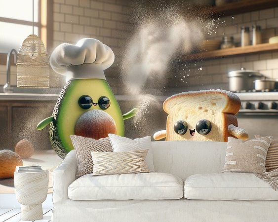 Example of the artwork in a room