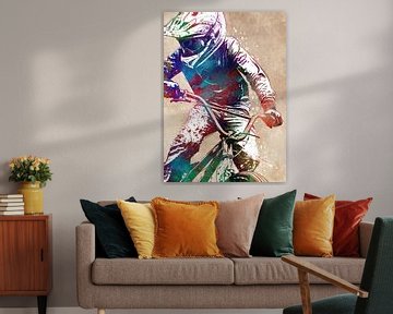 BMX sport kunst #sport #bike van JBJart Justyna Jaszke