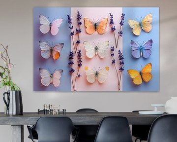 Lavendel Schmetterlinge 2 von ByNoukk