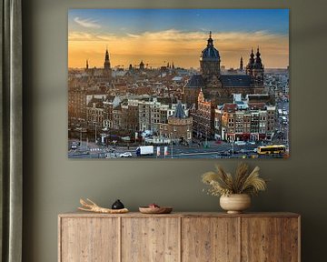 Zonsondergang Amsterdam von Dennis van de Water