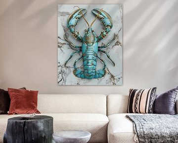 Homard Turquoise sur Rene Ladenius Digital Art