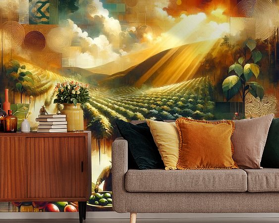Example of the artwork in a room