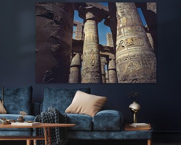 Die Tempel von Ägypten 01 von FotoDennis.com | Werk op de Muur