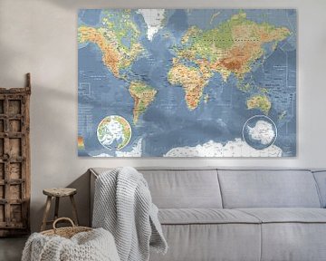 Weltkarte, klassisch von MAPOM Geoatlas