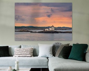 The Grønningen Fyr lighthouse off Kristiansand in Norway by Rico Ködder