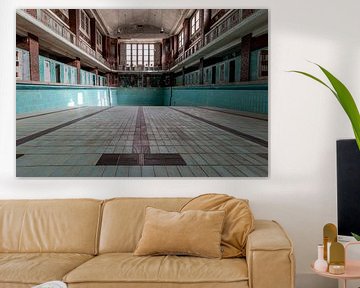 Swimming pool of an old indoor swimming pool by Tilo Grellmann