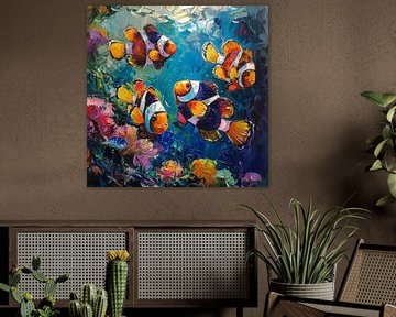 Peinture à l'huile de poisson : trouver Nemo sur TheXclusive Art