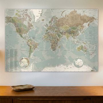 ANTIC-wereldkaart (bijgewerkt tot 2025) van MAPOM by Geoatlas