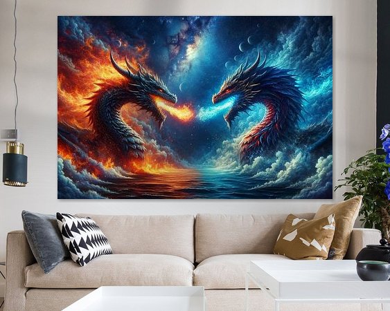 Example of the artwork in a room