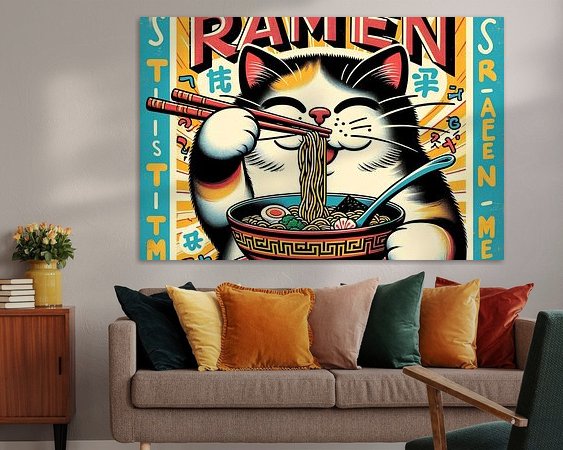 Example of the artwork in a room