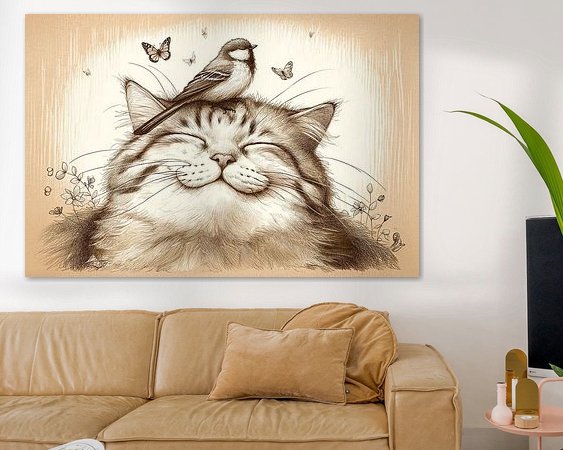 Example of the artwork in a room