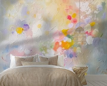 Bloemenveld Impressionisme van De Mooiste Kunst