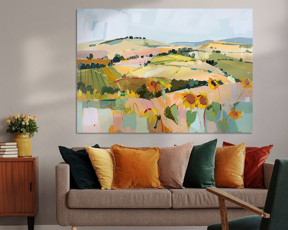 Example of the artwork in a room