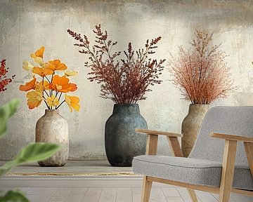 Japandi Stilleven | Earthen Harmony van Kunst Kriebels