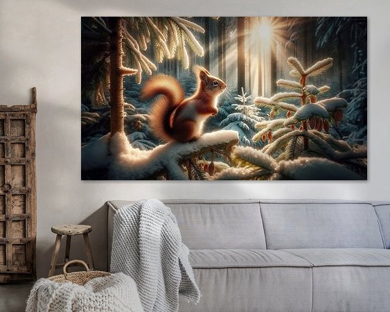 Example of the artwork in a room