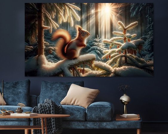 Example of the artwork in a room