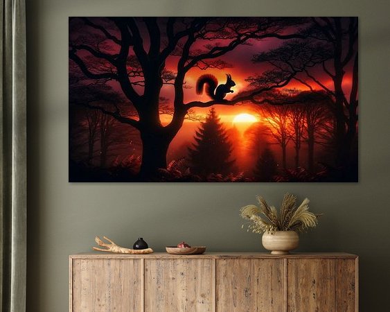 Example of the artwork in a room