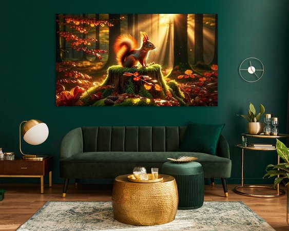 Example of the artwork in a room
