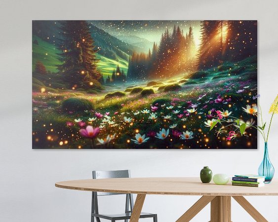Example of the artwork in a room