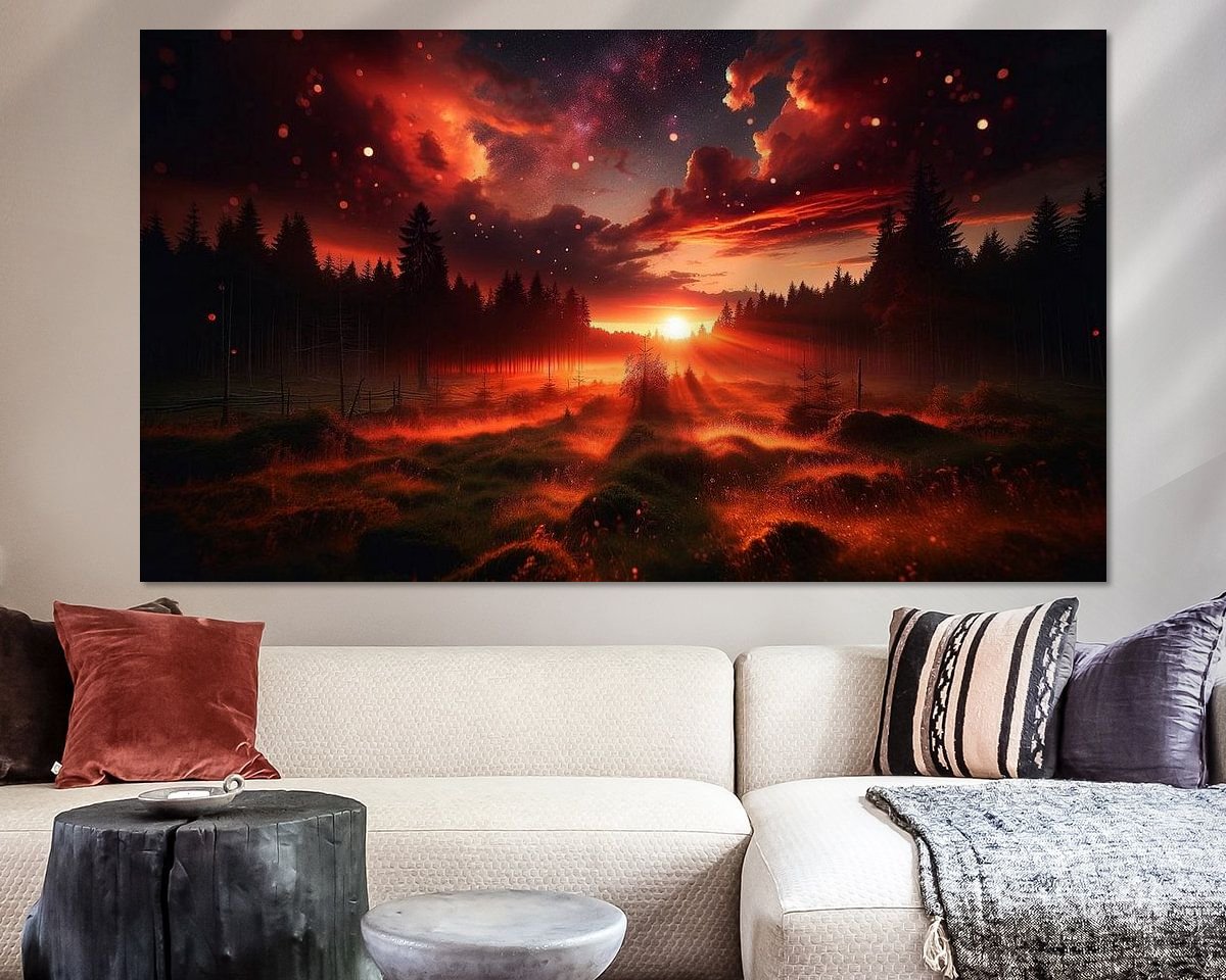 Example of the artwork in a room