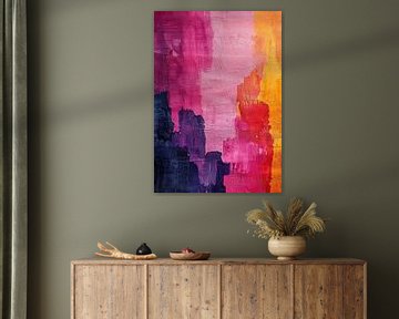 Peinture abstraite multicolore Moderne No 9 sur Niklas Maximilian