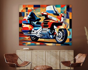 Abstract Art Illustration - motoren 3 van Johanna's Art