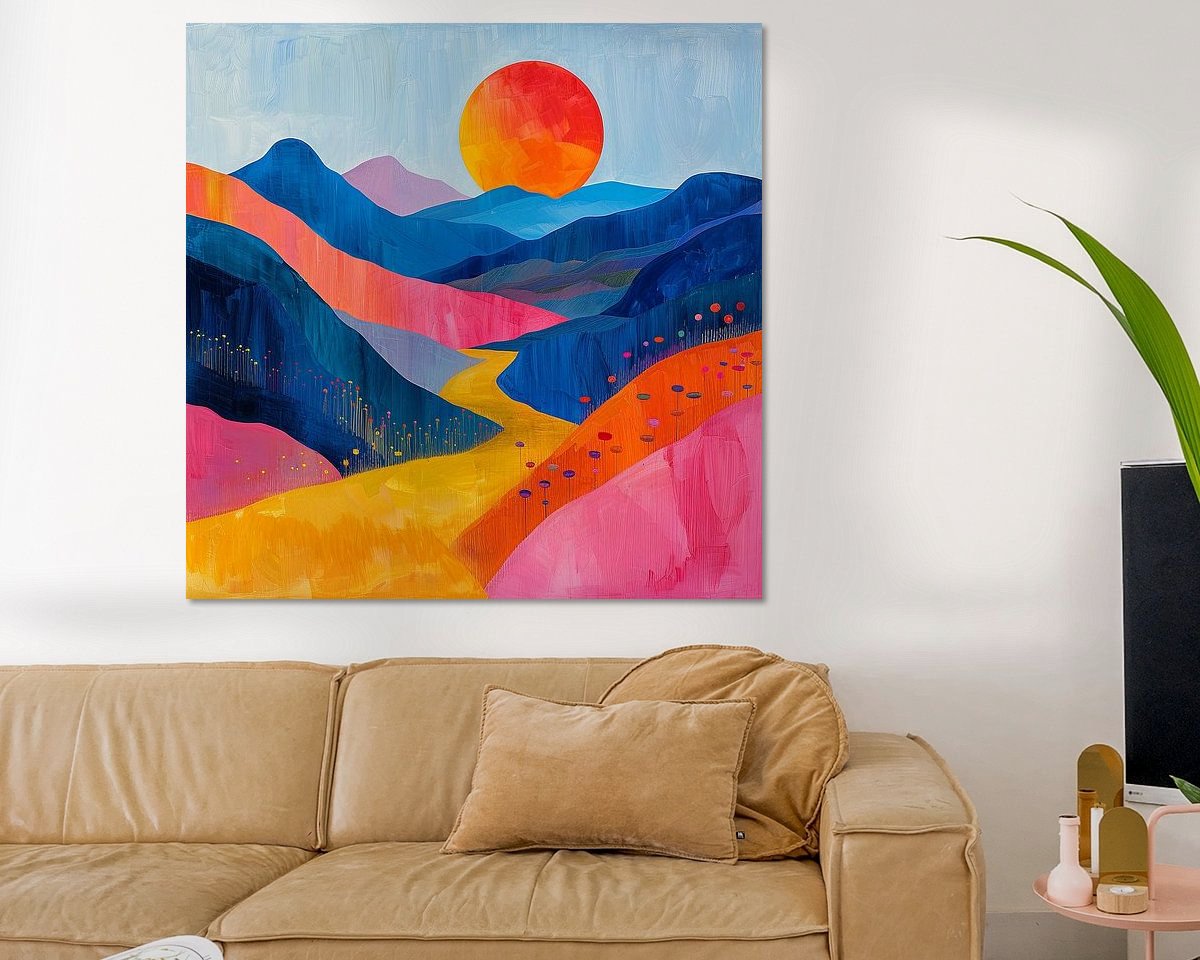 Example of the artwork in a room