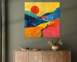 Example of the artwork in a room