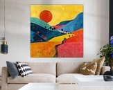 Example of the artwork in a room