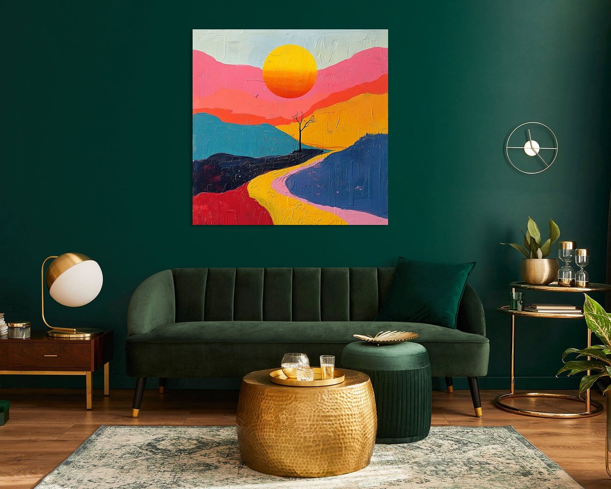 Example of the artwork in a room