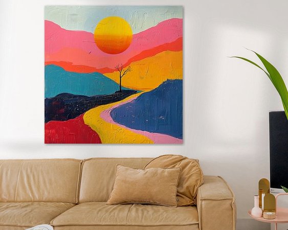 Example of the artwork in a room