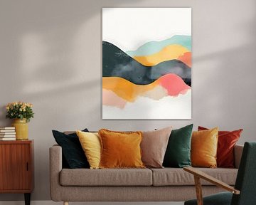 Colourful waves by But First Framing