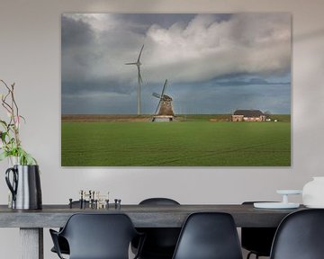 The Goliath mill and the modern windmill by M. B. fotografie