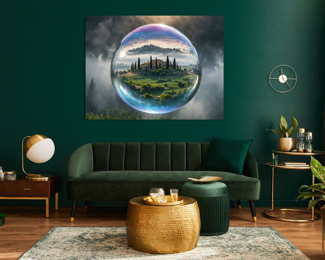 Example of the artwork in a room