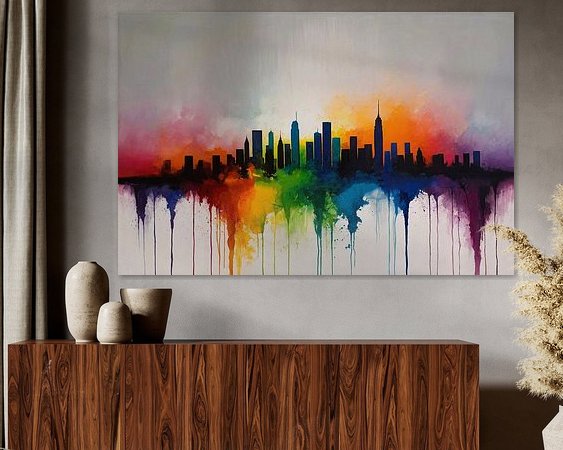 Example of the artwork in a room